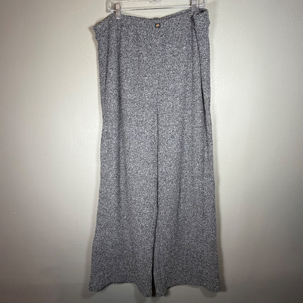 Yitty by‎ Lizzo Black White Marled Boucle Wide Leg Lounge Pants 2X PT2253617